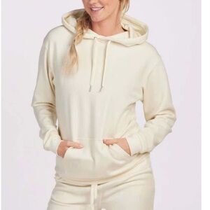 Woolx Women's Cream Hoodie merino Avery Hoodie cold weather